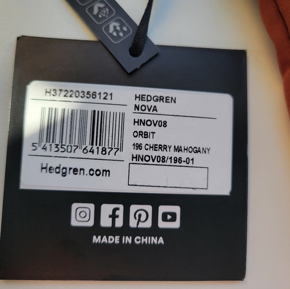 NEW HEDGREN orbit flat crossbody in cherry mahogany - Picture 3 of 12